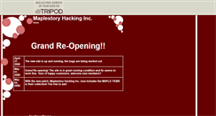 Desktop Screenshot of maple-hack.tripod.com