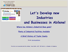 Tablet Screenshot of developabilene.tripod.com