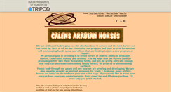 Desktop Screenshot of calensarabians.tripod.com