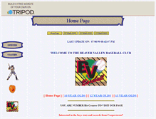 Tablet Screenshot of bvbaseballclub.tripod.com