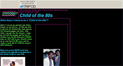 Desktop Screenshot of child-of-the-80s.tripod.com