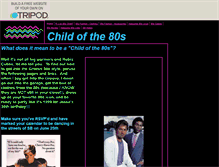 Tablet Screenshot of child-of-the-80s.tripod.com