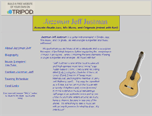 Tablet Screenshot of jazzmanjeffjustman.tripod.com