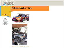 Tablet Screenshot of despainauto.tripod.com
