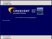Tablet Screenshot of crescentproductions.tripod.com