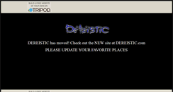 Desktop Screenshot of dereistic.tripod.com