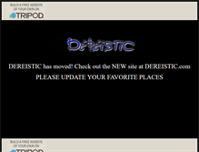 Tablet Screenshot of dereistic.tripod.com