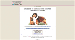 Desktop Screenshot of cornerstoneshelties.tripod.com