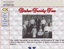Tablet Screenshot of dieker.tripod.com