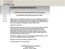 Tablet Screenshot of coastalaluminumscreen.tripod.com