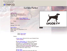 Tablet Screenshot of laviniaparker.tripod.com
