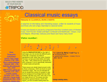 Tablet Screenshot of classicalmusicessays.tripod.com