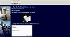 Desktop Screenshot of johnhaderleinlaw.tripod.com