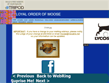 Tablet Screenshot of moose1080.tripod.com