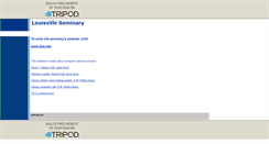 Desktop Screenshot of louisvilleseminary.tripod.com