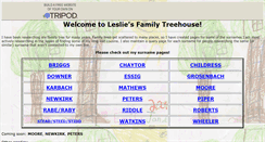 Desktop Screenshot of lesliestreehouse.tripod.com
