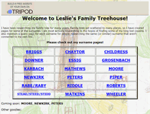 Tablet Screenshot of lesliestreehouse.tripod.com