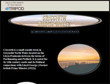Tablet Screenshot of criccieth-wales.tripod.com