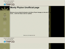 Tablet Screenshot of montypythonforever.tripod.com
