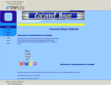 Tablet Screenshot of coconutboysca.tripod.com