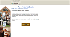 Desktop Screenshot of janefrederickrealty.tripod.com