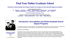 Desktop Screenshot of onlinegraduateschool.tripod.com