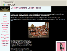 Tablet Screenshot of destinyallstarscheer.tripod.com