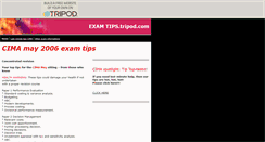 Desktop Screenshot of examtips.tripod.com