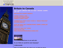 Tablet Screenshot of britaintocanada.tripod.com