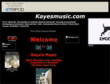 Tablet Screenshot of kayesmusic.tripod.com