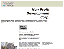 Tablet Screenshot of nonprofitdevelopment.tripod.com