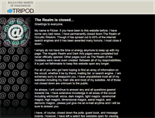 Tablet Screenshot of flickerthewitch.tripod.com