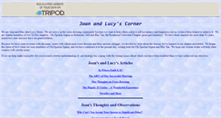 Desktop Screenshot of joanandlucy.tripod.com