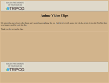 Tablet Screenshot of myanimeclips.tripod.com