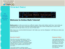 Tablet Screenshot of onlinemathtutorial.tripod.com