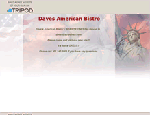 Tablet Screenshot of davesamericanbistro.tripod.com
