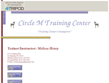 Tablet Screenshot of circlemtraining.tripod.com