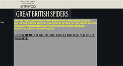 Desktop Screenshot of greatbritishspiders.tripod.com