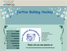 Tablet Screenshot of carltonhockey.tripod.com