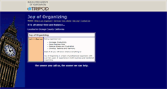 Desktop Screenshot of joyoforganizing.tripod.com