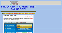 Desktop Screenshot of bingocabin.tripod.com