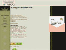 Tablet Screenshot of monique-miniwereld.tripod.com