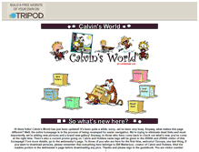 Tablet Screenshot of calvinsworld.tripod.com