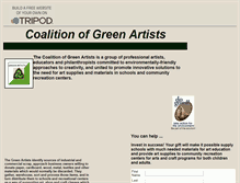 Tablet Screenshot of greenartists.tripod.com