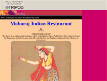 Tablet Screenshot of maharajrestaurant.tripod.com