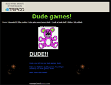 Tablet Screenshot of dudegames.tripod.com