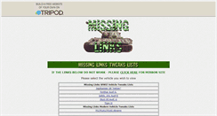 Desktop Screenshot of missinglinks2.tripod.com