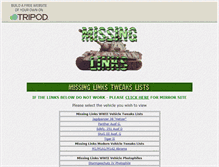 Tablet Screenshot of missinglinks2.tripod.com