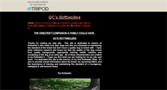 Desktop Screenshot of gcrottweilers.tripod.com