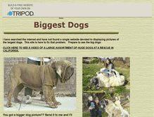 Tablet Screenshot of hugedogfan.tripod.com